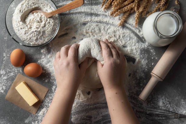 istock Still life with dough and flour. 1092756936