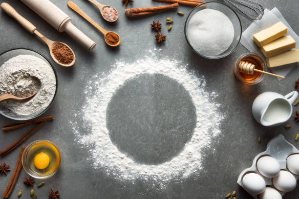 istock Still life with dough and flour. 1092756944