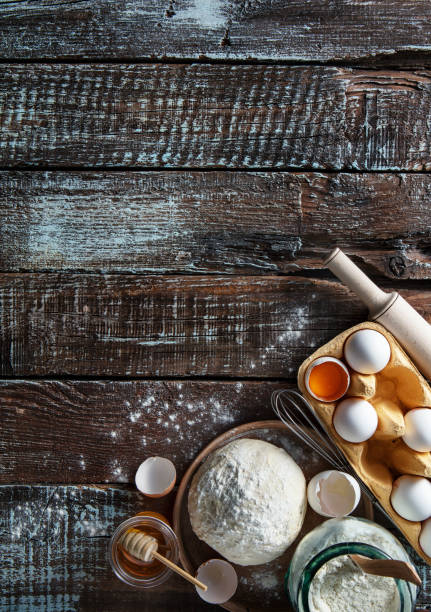 istock Still life with dough and flour. 1092756970