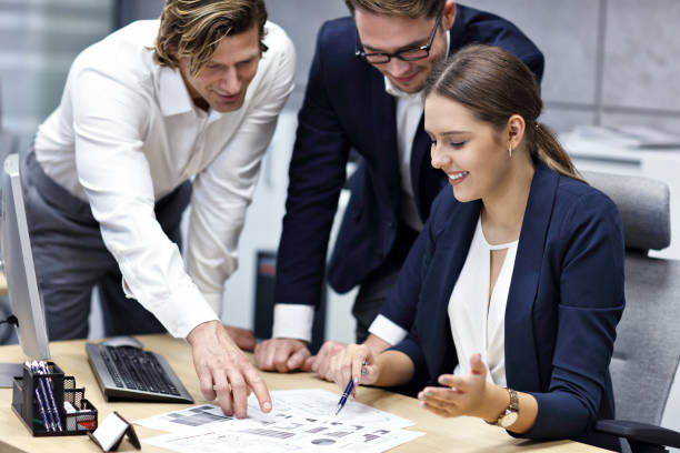 istock Group of business people sharing their ideas 1092757264