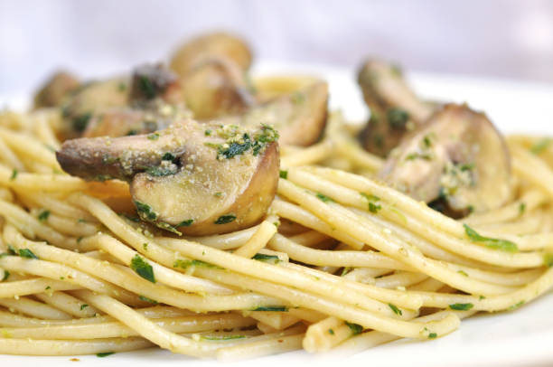 istock Mushroom and Parsley Pesto Spaghetti 1092763310