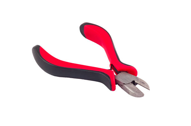 istock Nippers for cutting wire with red and black plastic or rubber handles isolated on white background without shadow 1092767412