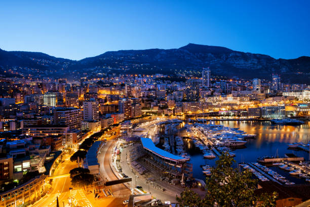 istock Principality of Monaco at Dusk 1092769234