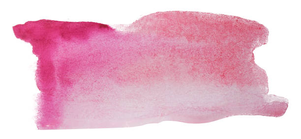 istock Beautiful red watercolor stain drawn by hand. Isolated on white background for design layout. 1092770058