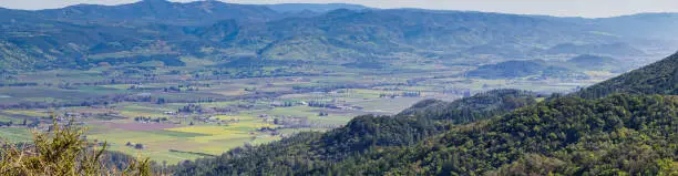 Photo of Panorama of Napa Valley from Sugarloaf Ridge State Park, California