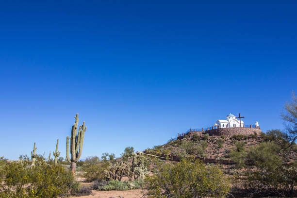 istock Monastery Chapel On Hill Top In Desert 1092779104
