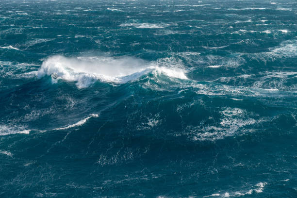 istock Modern cruise ship traveling through rough seas 1092790606
