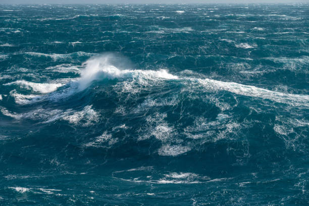 istock Modern cruise ship traveling through rough seas 1092790968