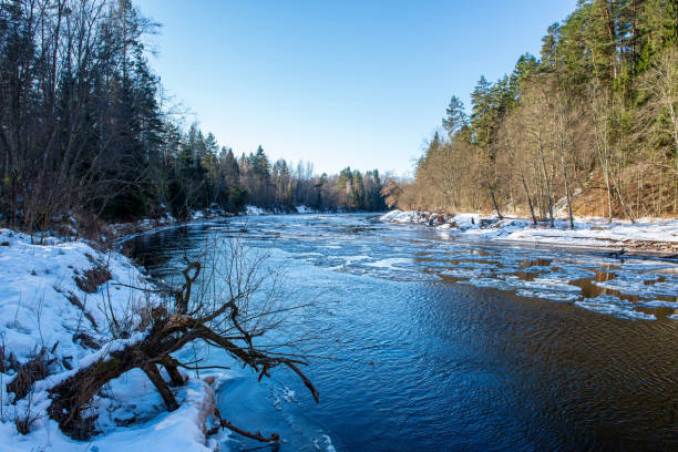istock sandstone cliffs on the shore of river Gauja in Latvia 1092793084