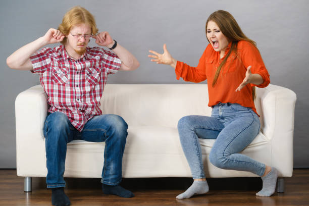 istock Man and woman having fight 1092803442