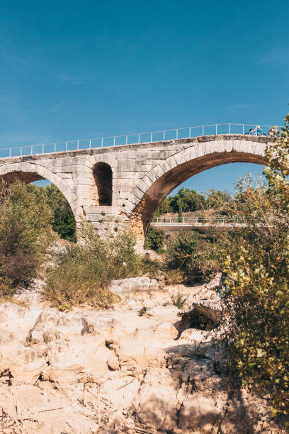 istock Ancient stone bridge in ancient Roman style - Dried stone riverbed 1092803692
