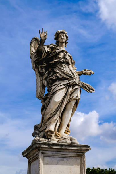 istock Angel with Nails, statue from the Sant'Angelo Bridge in Rome, Italy 1092815886