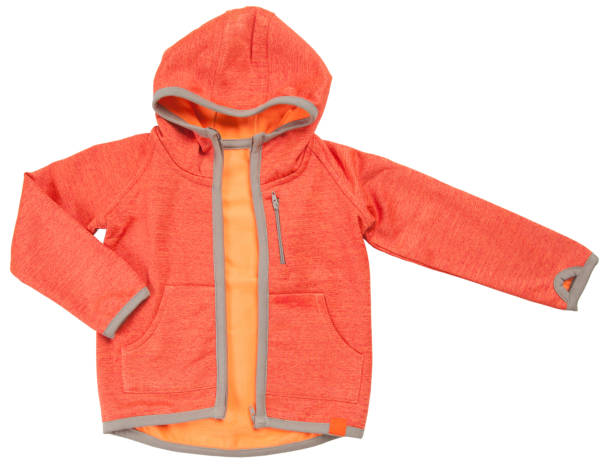 istock Blank hoodie sweatshirt color orange front view 1092819238