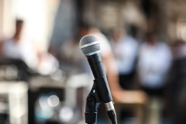 Handheld Microphone Handheld Microphone kalender stock pictures, royalty-free photos & images