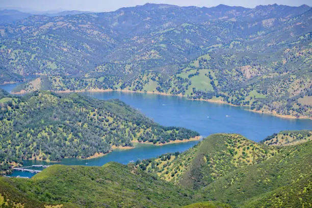 Photo of Aerial view of south Berryessa lake from Stebbins Cold Canyon, Napa Valley, California