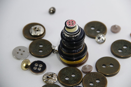 buttons of different colors and sizes
