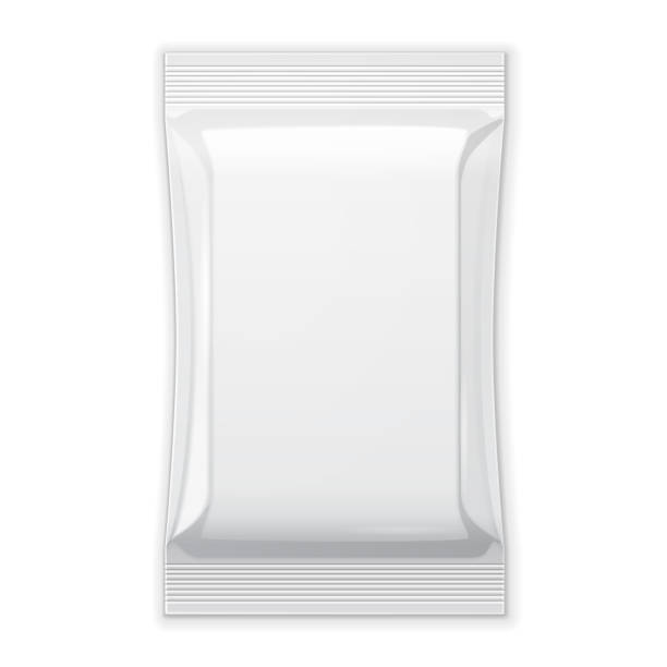 istock White Blank Foil Food Snack Sachet Bag Packaging For Coffee, Salt, Sugar, Pepper, Spices, Sachet, Sweets, Chips, Cookies Or Candy. Plastic Pack Template Ready For Your Design. Vector EPS10 1092847660
