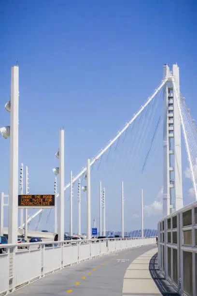 Photo of Walking on the new bay bridge trail going from Oakland to Yerba Buena Island, San Francisco bay, California