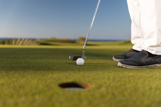 istock Golf player shoting ball - Links Golf - Close up 1092858974
