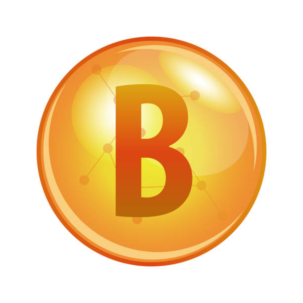 illustrations, cliparts, dessins animés et icônes de capsule de vitamine b. icône de vecteur pour la santé. - pill vitamin b vitamin pill orange
