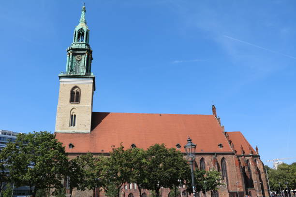 istock Church Marienkirche at Alexanderplatz in Berlin, Germany 1092862980