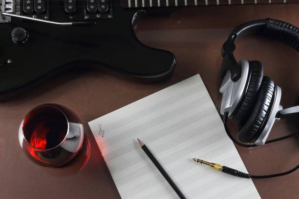 istock Having rummaged in recording studio with a cognac glass 1092877868