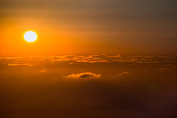 istock Sun setting over a sea of clouds, California 1092889056