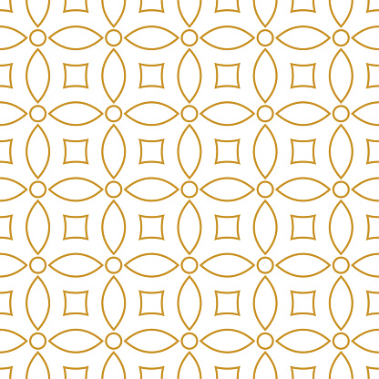 Seamless background pattern - gold wallpaper - vector Illustration