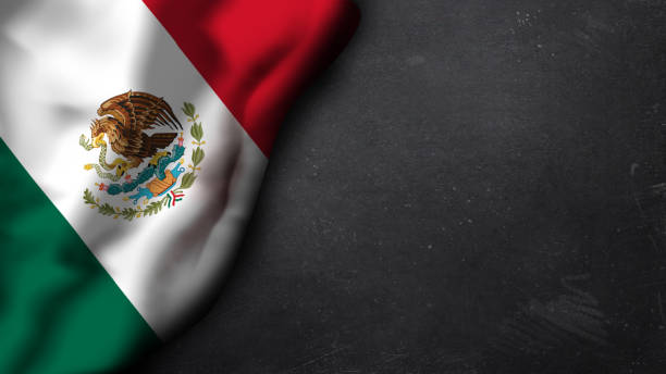 flag of mexico stock photo