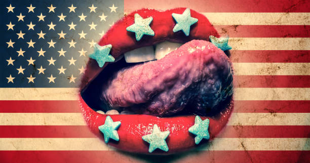 istock Flag of America with old grunge texture 1092924316