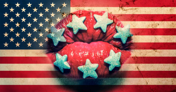 istock Flag of America with old grunge texture 1092928028