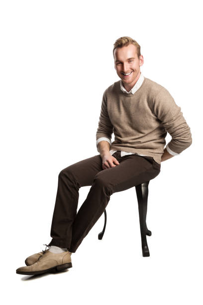 istock Attractive man laughing sitting down 1092931780
