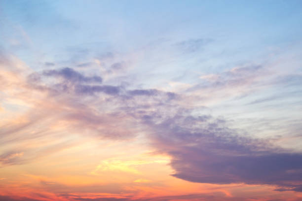 istock Cloudy skies in sunshine day. Sunset. 1092954696