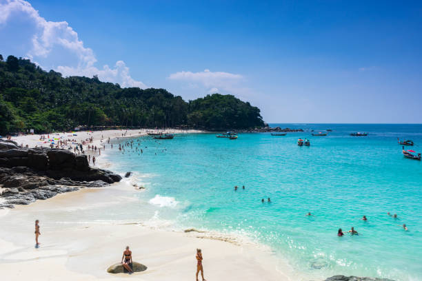 istock Freedom beach shore at Phuket, Thailand. copy space. 1092960024