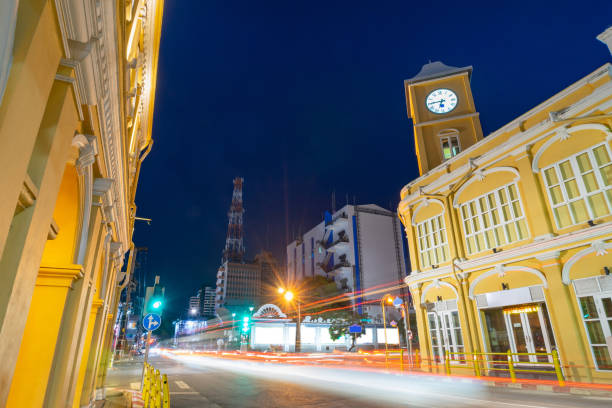 istock Old street with long exposure. Phuket, Thailand. 1092960116