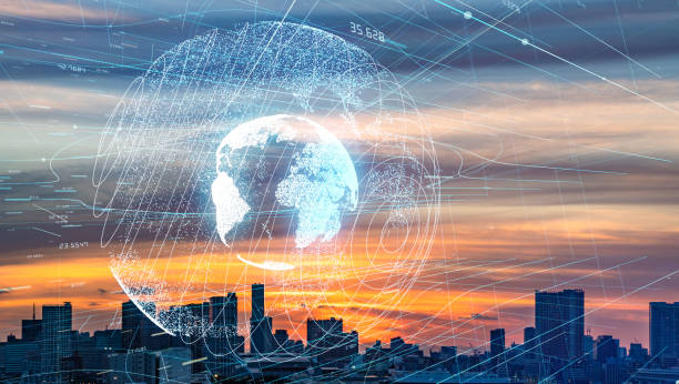 istock Smart city and global communication network concept. 1092964610