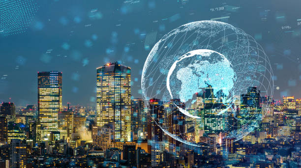 istock Smart city and global communication network concept. 1092964660