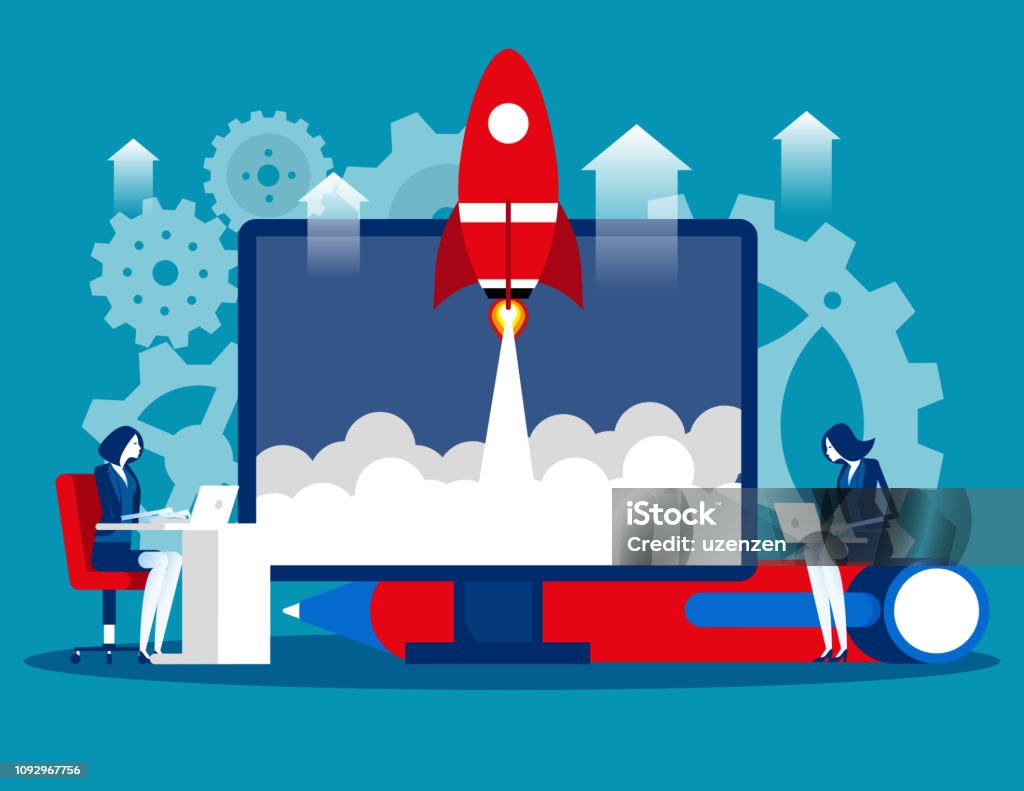Company Startup Concept Business Vector Illustration Flat Business Cartoon  Project Management Programmer Ideas Stock Illustration - Download Image Now  - iStock