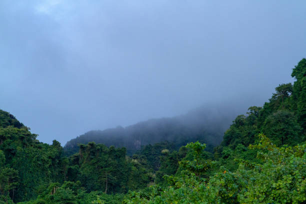 istock The mountain shrouded in fog 1092975846