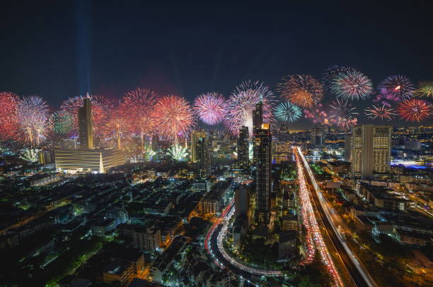 istock Bangkok fireworks Happy new year 2019 1093007508