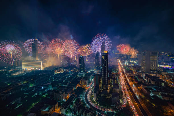 istock Bangkok fireworks Happy new year 2019 1093007536