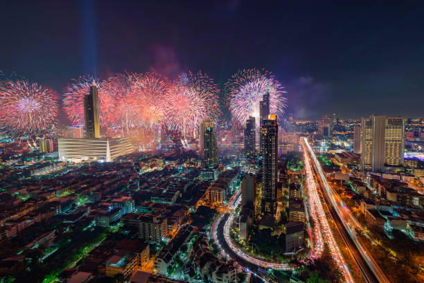 istock Bangkok fireworks Happy new year 2019 1093007546