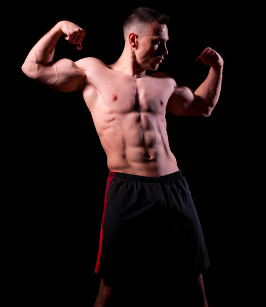 istock Sporty muscular man isolated 1093010570