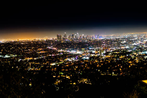 istock Los Angeles Skyline at Night at Griffith Observatory 1093019264