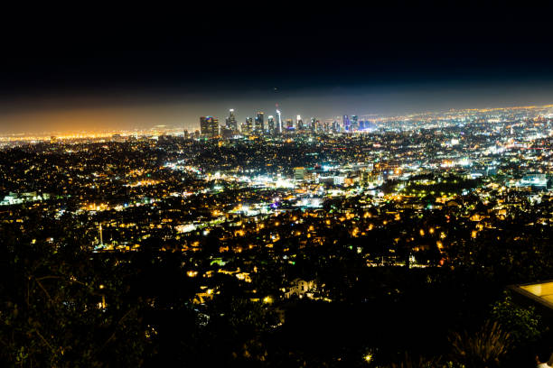 istock Los Angeles Skyline at Night at Griffith Observatory 1093019446
