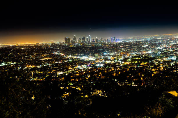 istock Los Angeles Skyline at Night at Griffith Observatory 1093019636