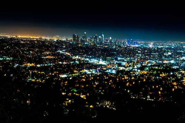 istock Los Angeles Skyline at Night at Griffith Observatory 1093019726