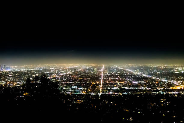 istock Los Angeles Skyline at Night at Griffith Observatory 1093021082