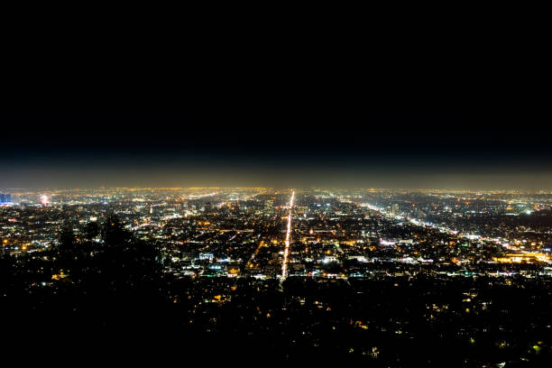 istock Los Angeles Skyline at Night at Griffith Observatory 1093021142