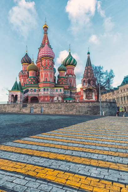 istock Famous St Basil's Cathedral in Red Square in Moscow 1093057464